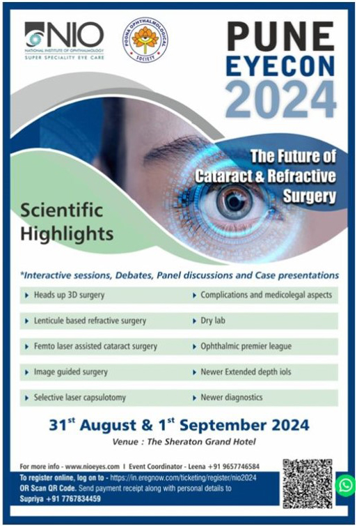 David Mordaunt PhD DSc FRS presents at PUNE EYECON 2024